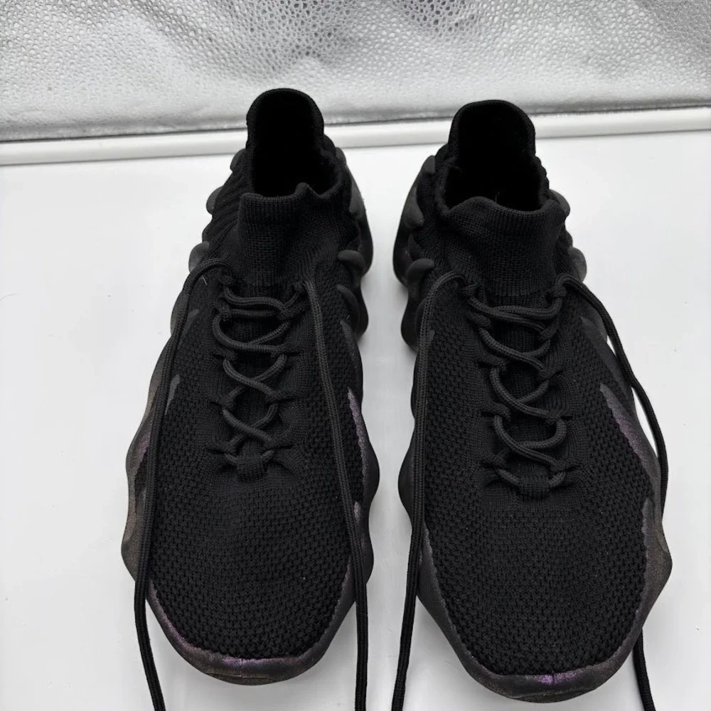 Adidas Yeezy‎ 450 Utility Black Iridescent Purple Claw Sole Sneakers Mens